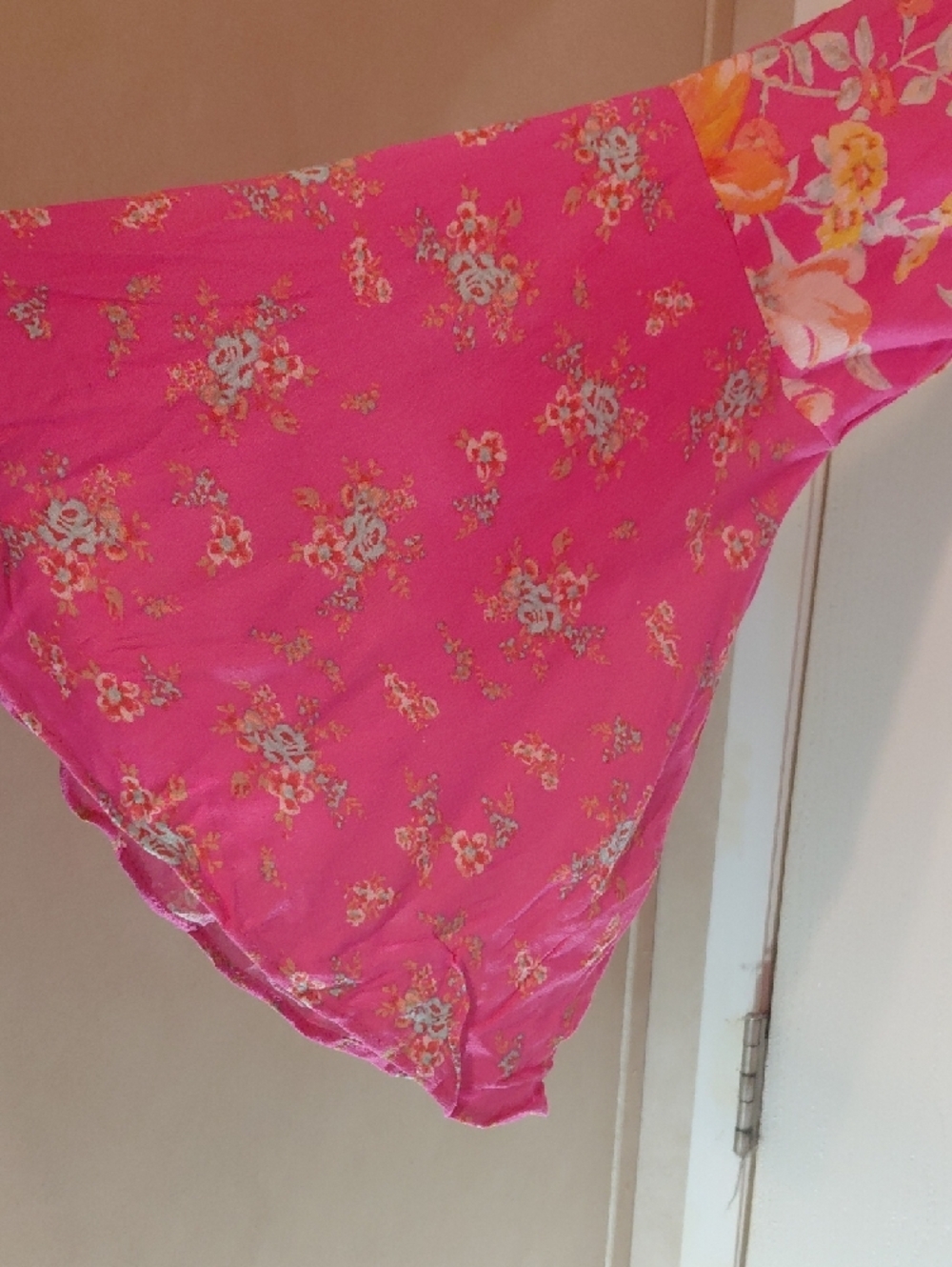 Free People Bright Pink Floral Midi Dress - Picture 2 of 5